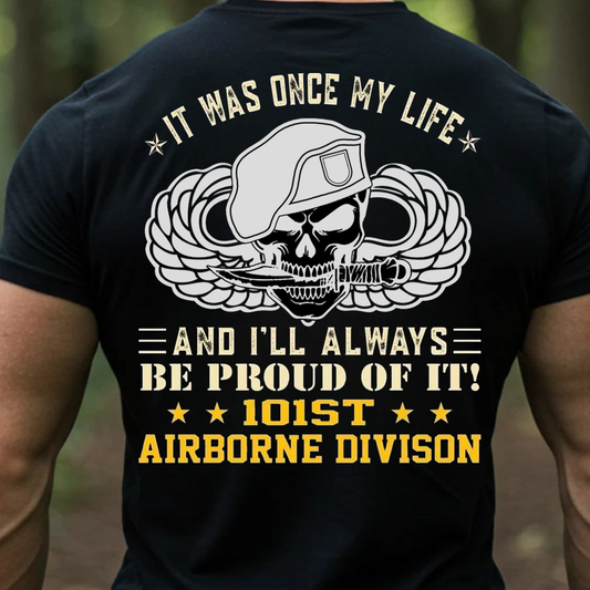 101st Airborne Division Veteran T-Shirt, Sweatshirt, Hoodie - Proud Military Skull Beret Tee for Army Veterans and Paratroopers