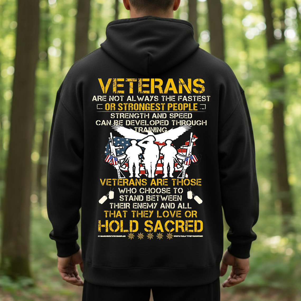Veterans Hold Sacred Shirt, Sweatshirt, Hoodie – Military Soldier T-Shirt, Honor and Sacrifice Patriotic Tee
