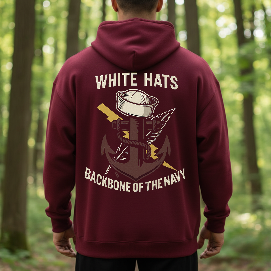 Navy Veteran White Hats Shirt, Sweatshirt, Hoodie – Backbone of the Navy Sailor Tee