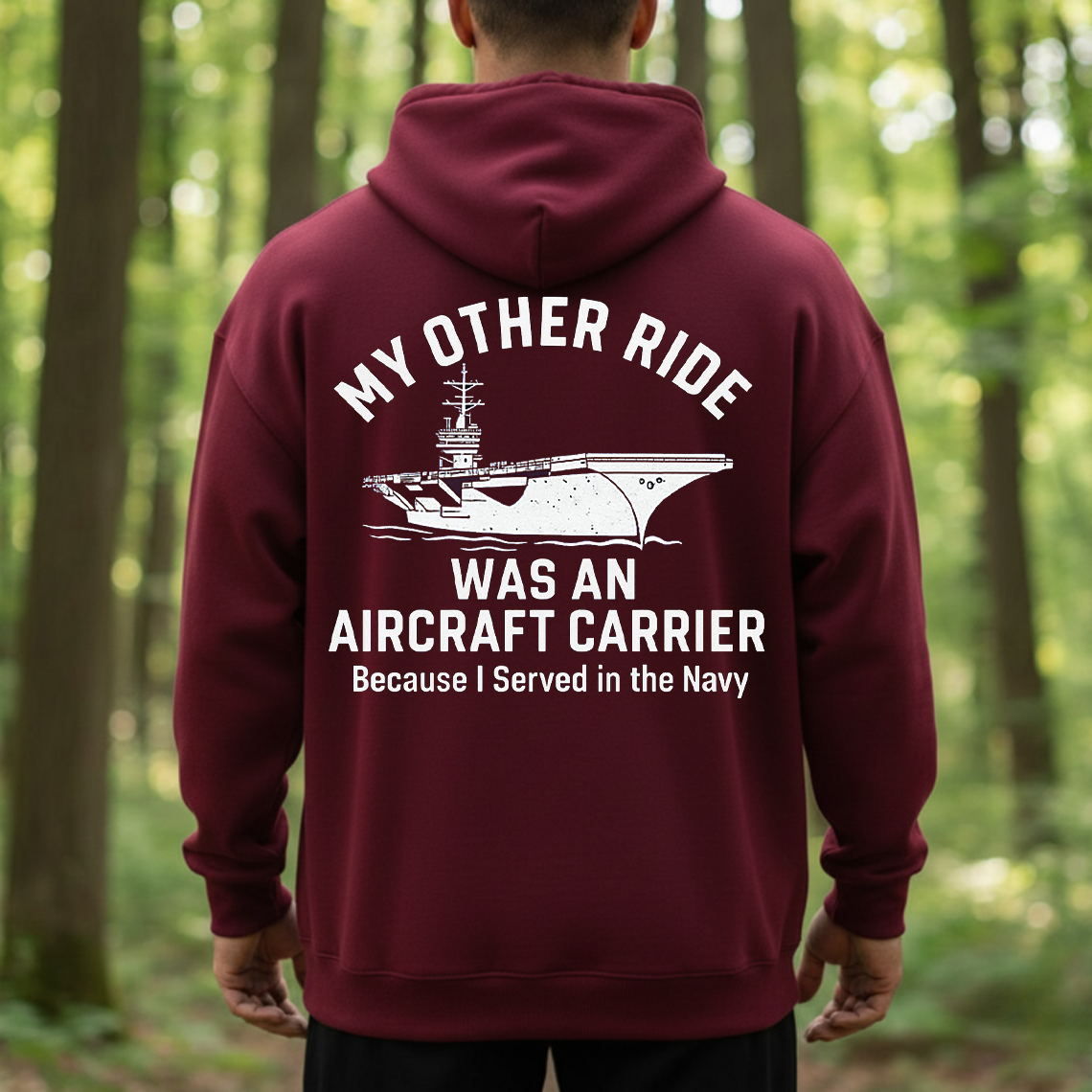 Navy Veteran Shirt, Sweatshirt, Hoodie – My Other Ride Was an Aircraft Carrier Tee