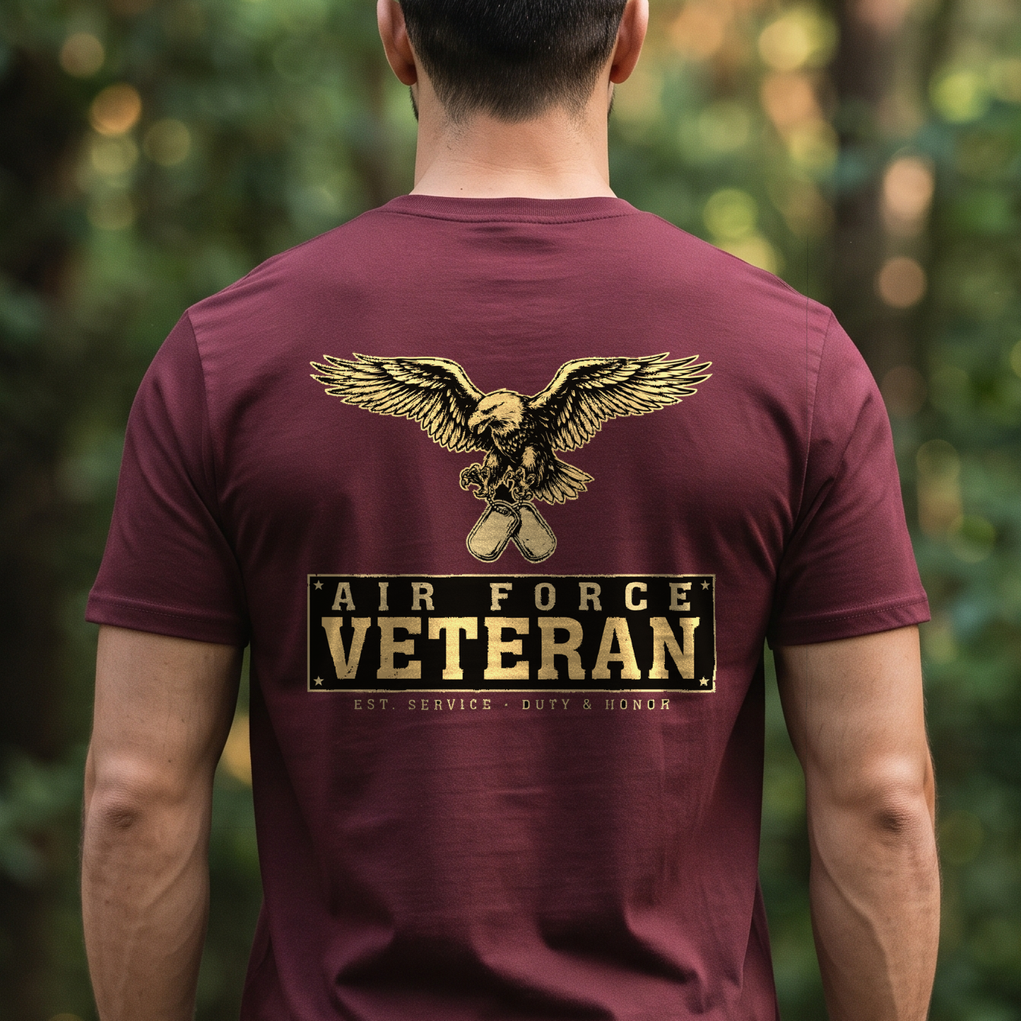 "Air Force Veteran" T-Shirt – Patriotic Military Veteran Pride Gift for Veterans Day
