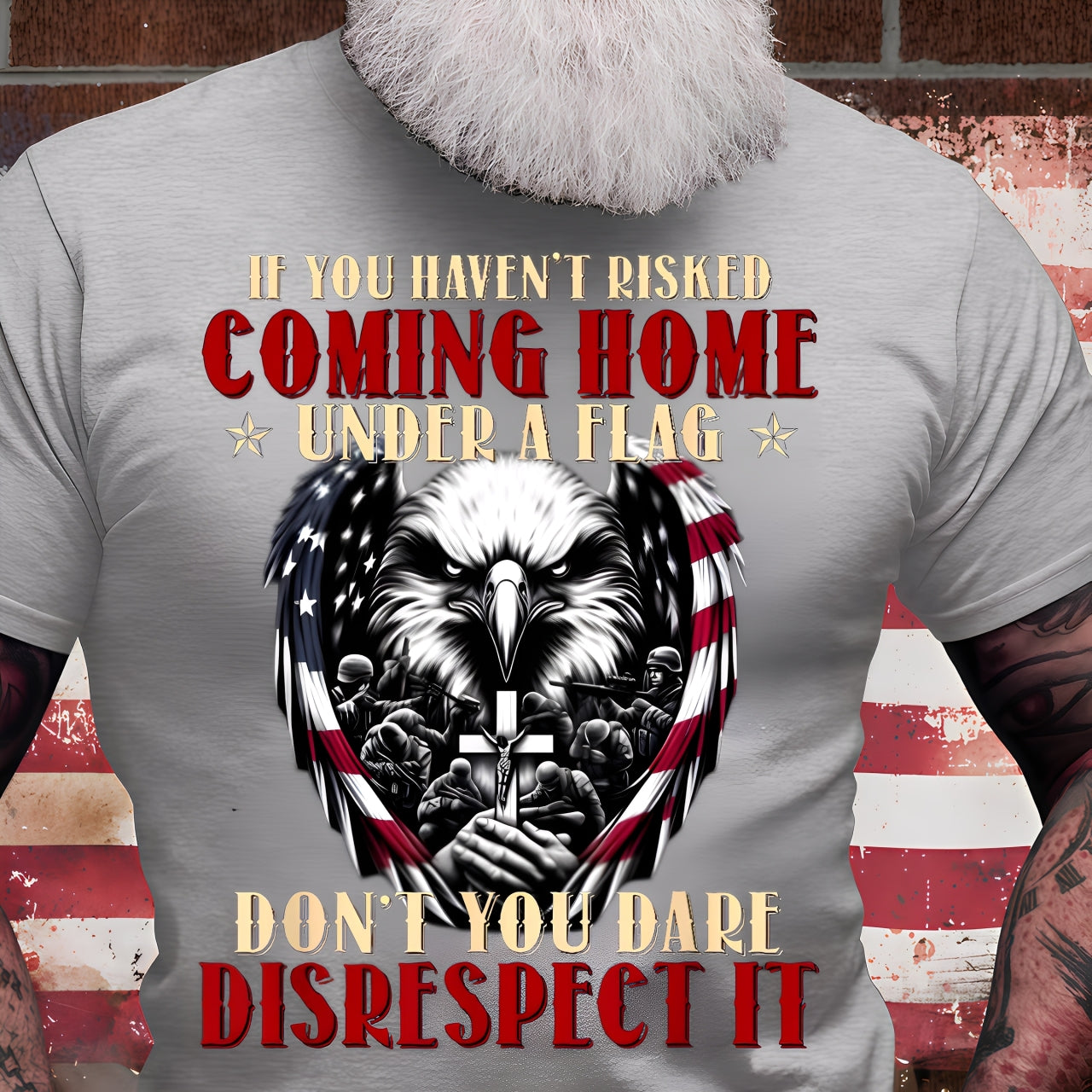 U.S Veteran Shirt - If You Haven't Risk Coming Home Under a Flag - Proud Veteran Shirt