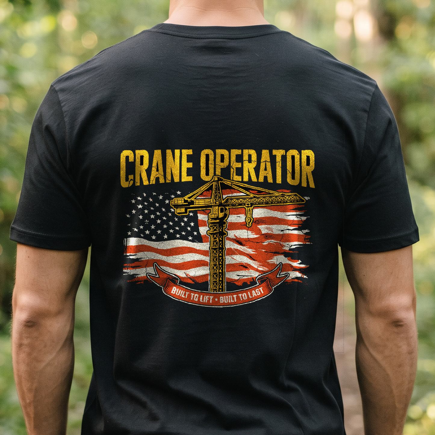 "Crane Operator" T-Shirt – Heavy Equipment Operator Blue Collar Worker Gift