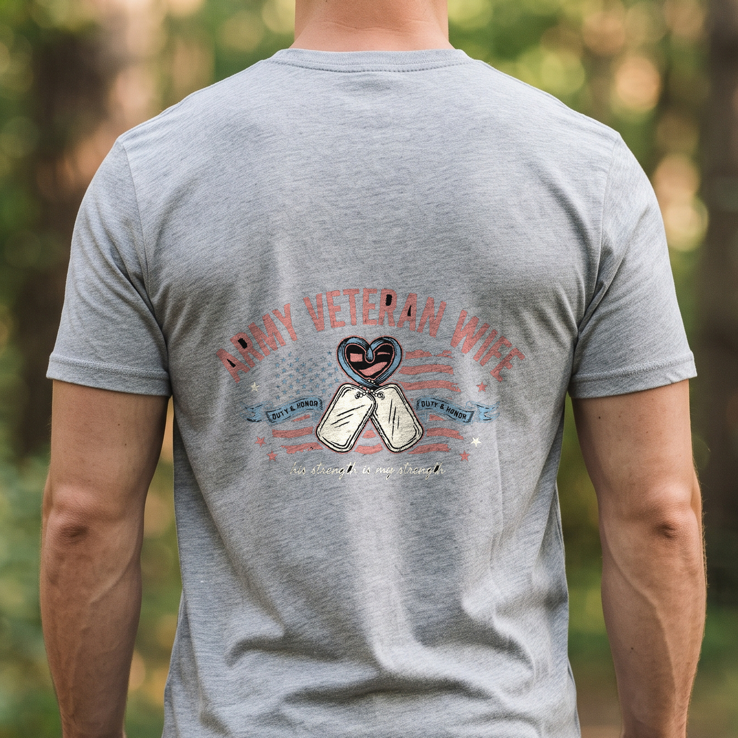 "Army Veteran Wife" T-Shirt – Military Family Pride Gift for Wife Mom Husband