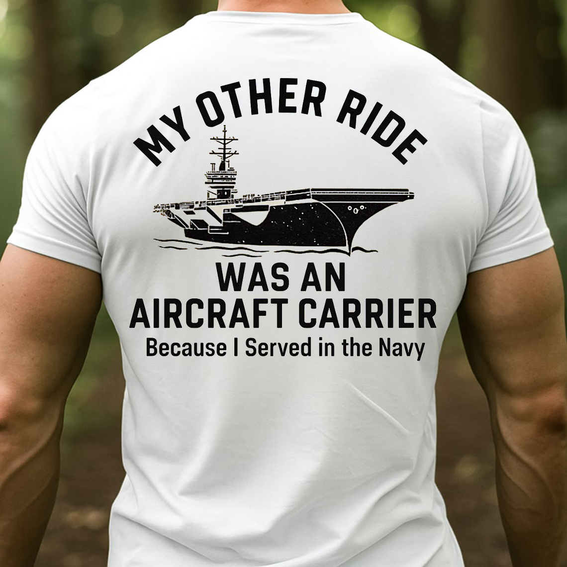 Navy Veteran Shirt, Sweatshirt, Hoodie – My Other Ride Was an Aircraft Carrier Tee