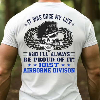 101st Airborne Division Veteran T-Shirt, Sweatshirt, Hoodie - Proud Military Skull Beret Tee for Army Veterans and Paratroopers