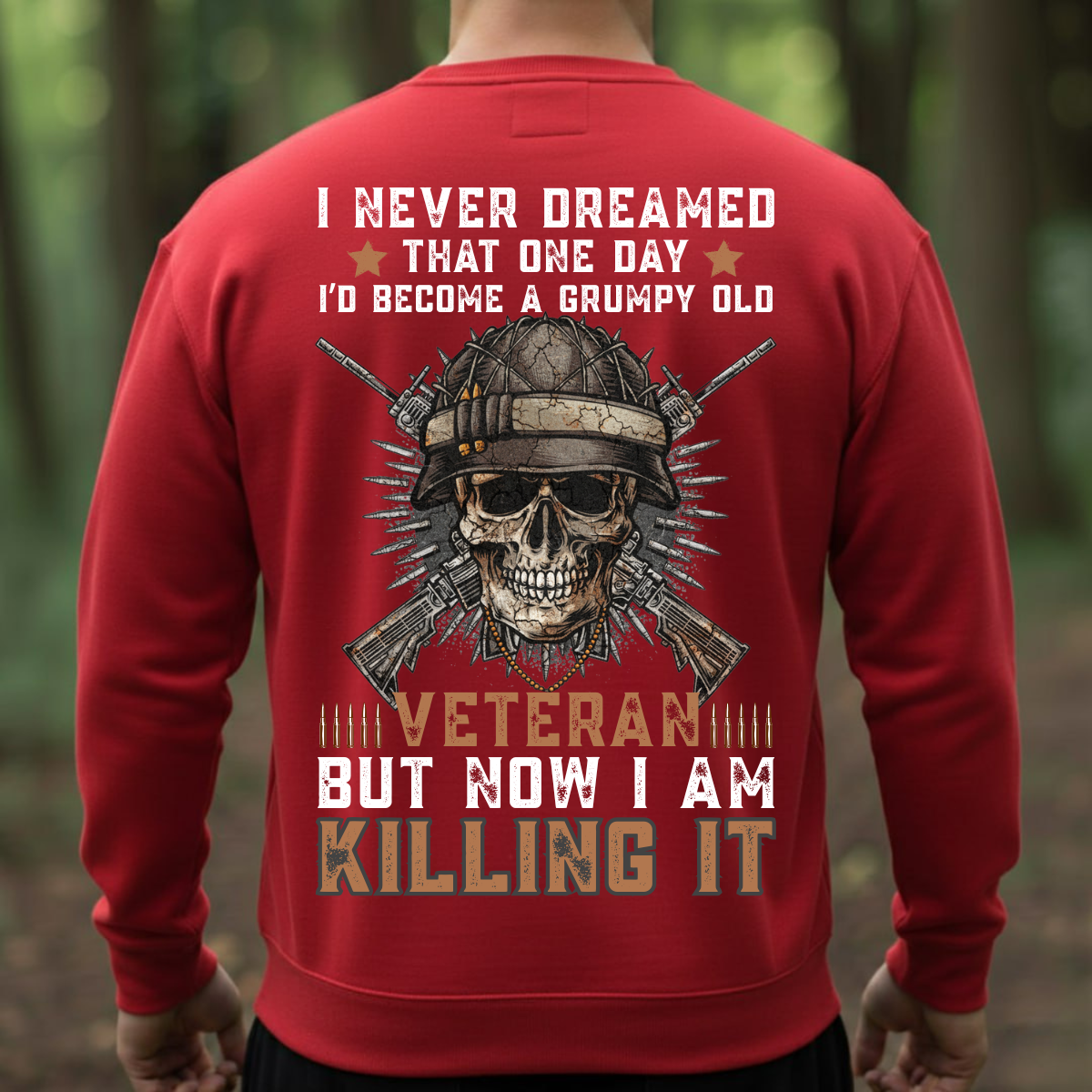 US Veteran Shirt – Never Dreamed I’d Be A Grumpy Old Vet – Patriotic Military Tee