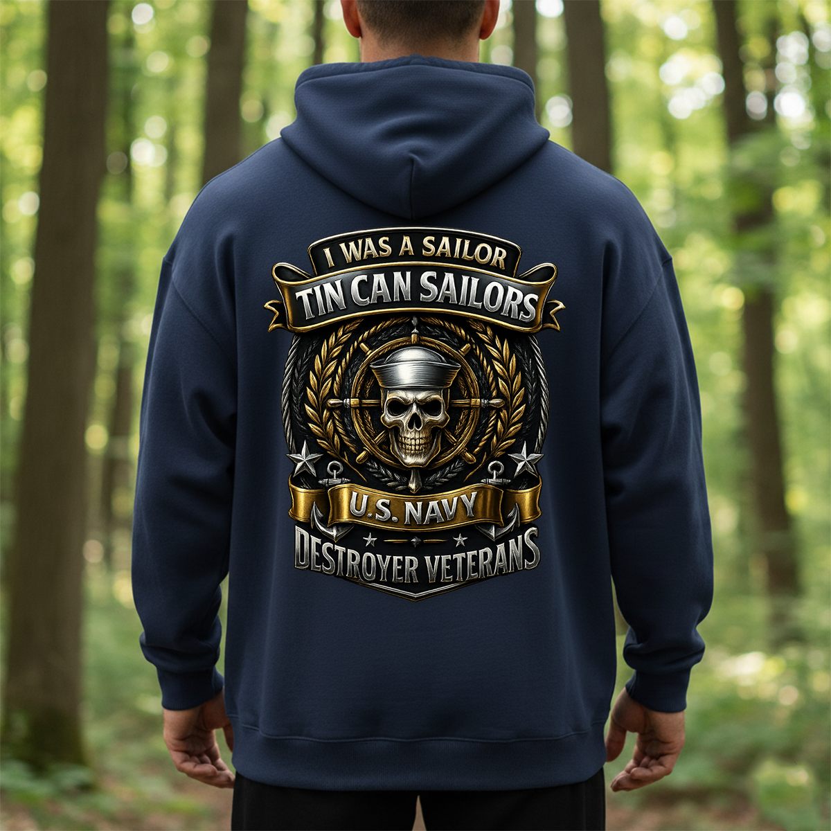 U.S. Navy Tin Can Sailors Shirt – I Was a Sailor Destroyer Veterans T-Shirt - Gift For Navy Veteran, Husband