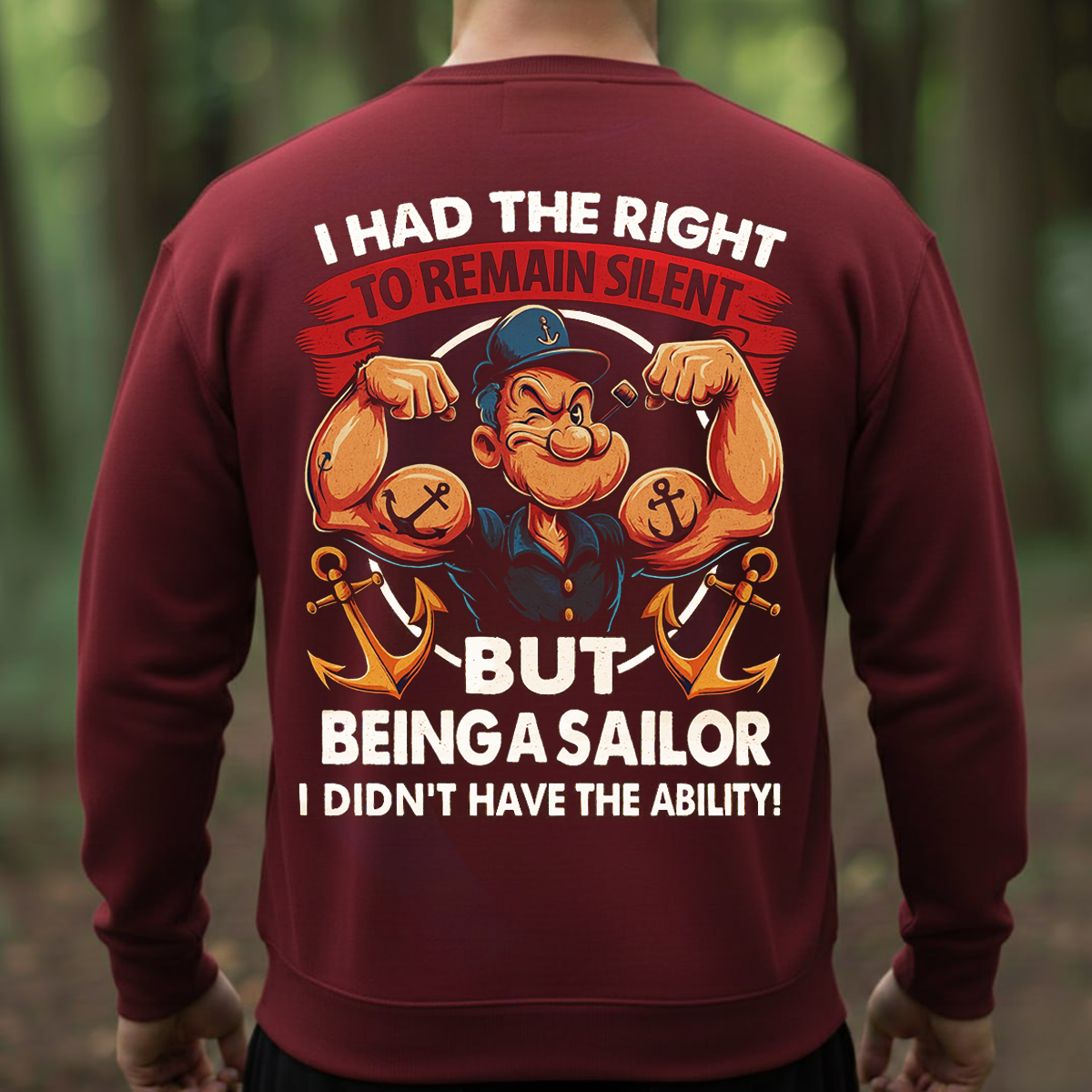 “I Had the Right to Remain Silent”- Navy Veteran Humor T-shirt, Hoodie, T-shirt- Gift For Navy Veteran