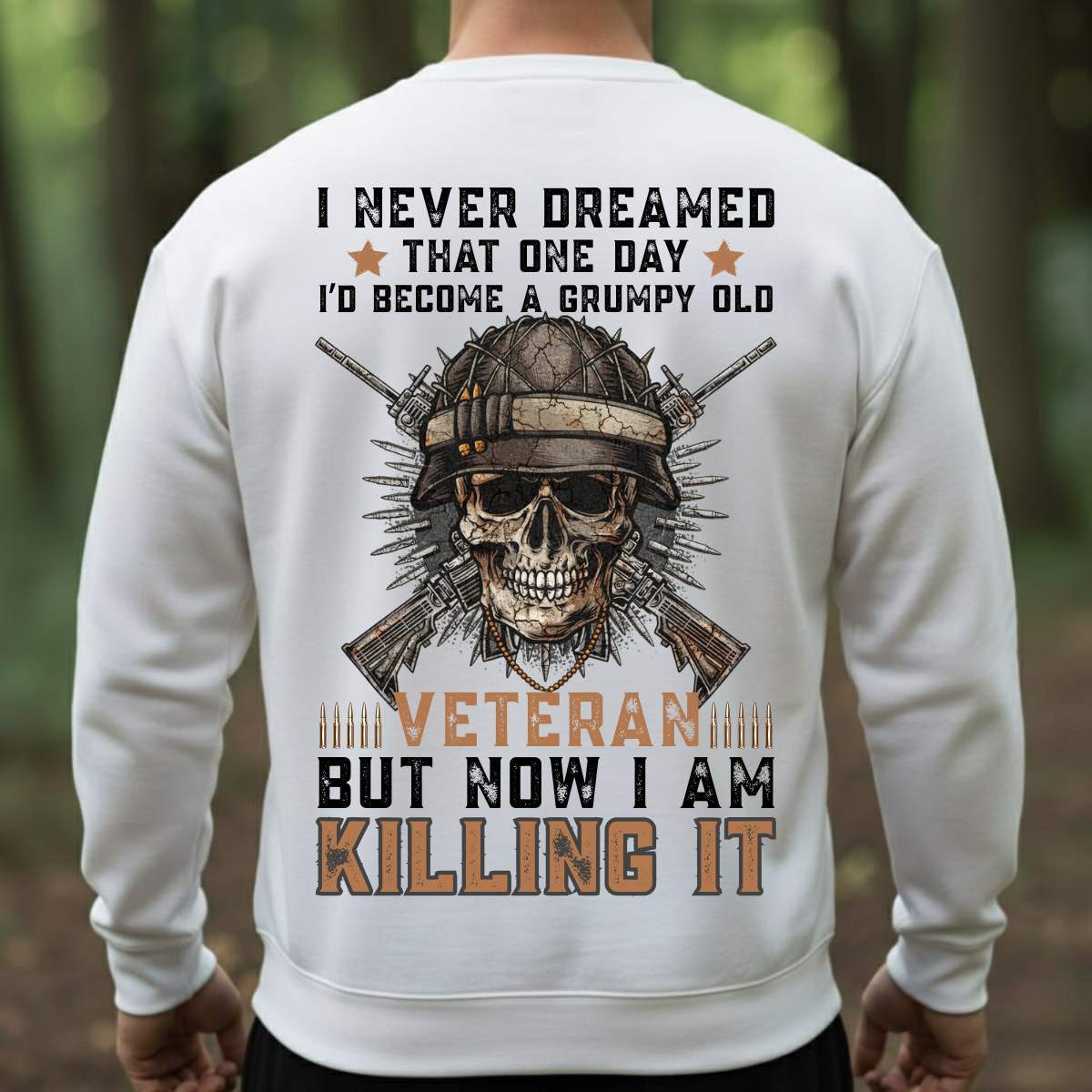 US Veteran Shirt – Never Dreamed I’d Be A Grumpy Old Vet – Patriotic Military Tee