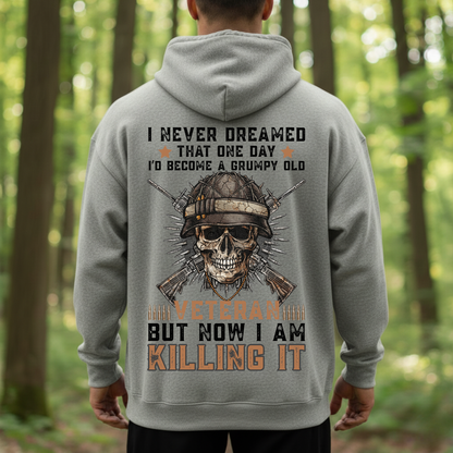 US Veteran Shirt – Never Dreamed I’d Be A Grumpy Old Vet – Patriotic Military Tee