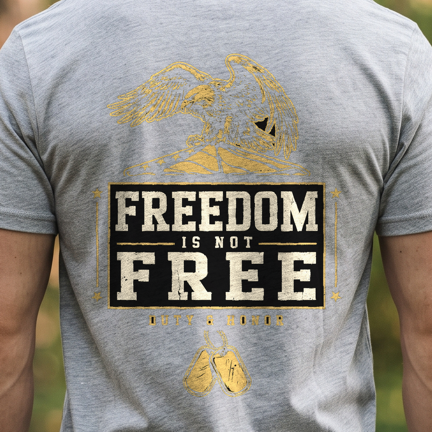 "Freedom Is Not Free" T-Shirt – Patriotic Military Veteran Pride Gift for Veterans Day
