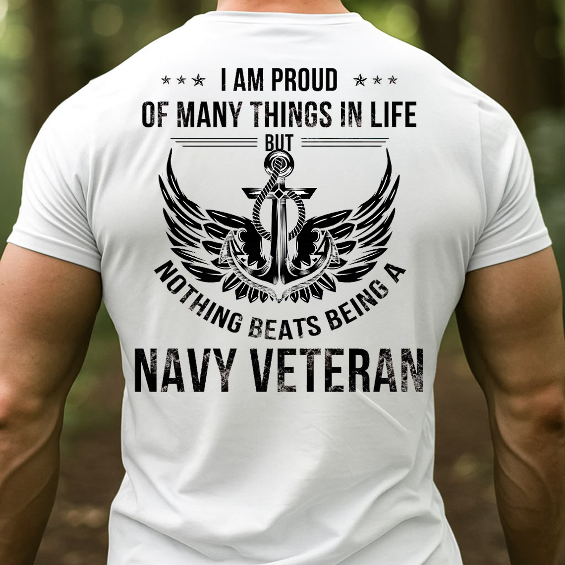 Navy Veteran Shirt, Sweatshirt, Hoodie – Proud of Many Things in Life but Nothing Beats Being a Navy Veteran Gift for Military Men