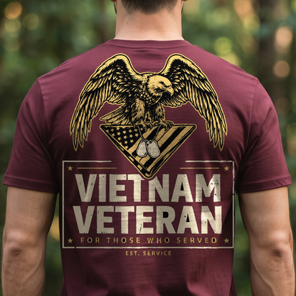 "Vietnam Veteran" T-Shirt – Patriotic Military Veteran Pride Gift for Veterans Day