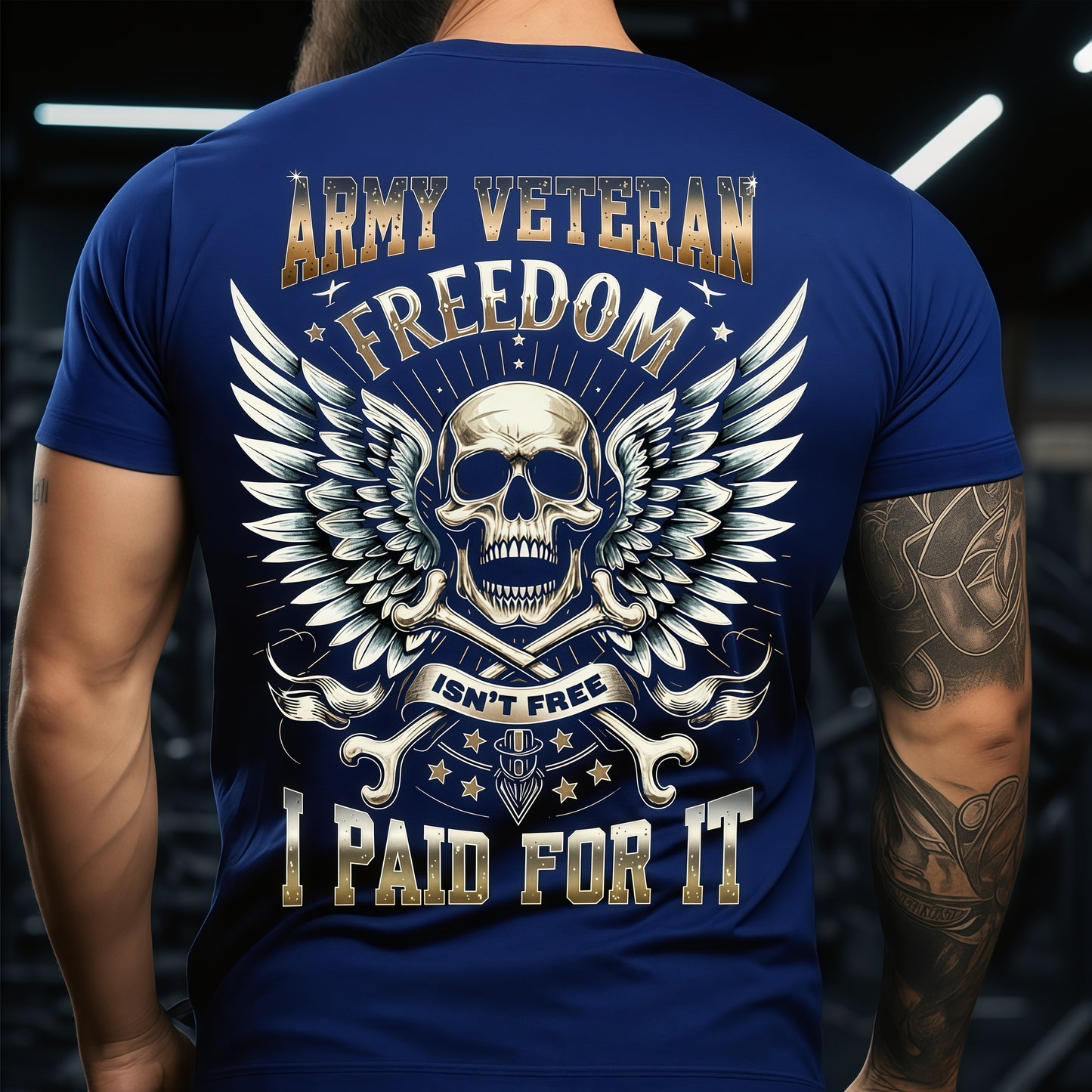 Army Veteran T-Shirt – Freedom Isn’t Free – Military Pride Tee