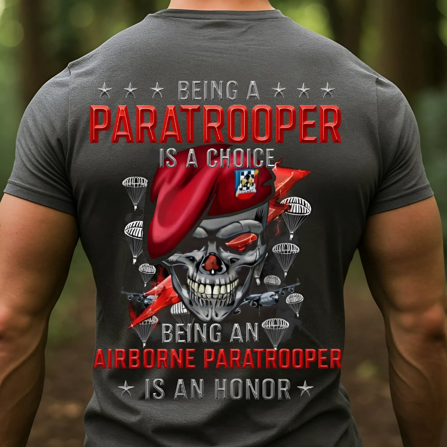 Paratrooper Pride T-Shirt, Sweatshirt, Hoodie – Being an Airborne Paratrooper is an Honor, Gift for Veterans Day