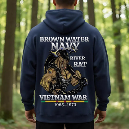 Brown Water Navy River Rat Vietnam War Shirt – U.S. Navy River Warriors 1965–1973, Gift for Veterans Day