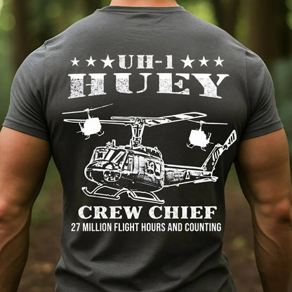 UH-1 Huey Crew Chief– Proud Helicopter Mechanic T-Shirt, Sweatshirt, Hoodie, Gift for Veterans Day