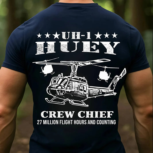 UH-1 Huey Crew Chiefβ Proud Helicopter Mechanic T-Shirt, Sweatshirt, Hoodie, Gift for Veterans Day