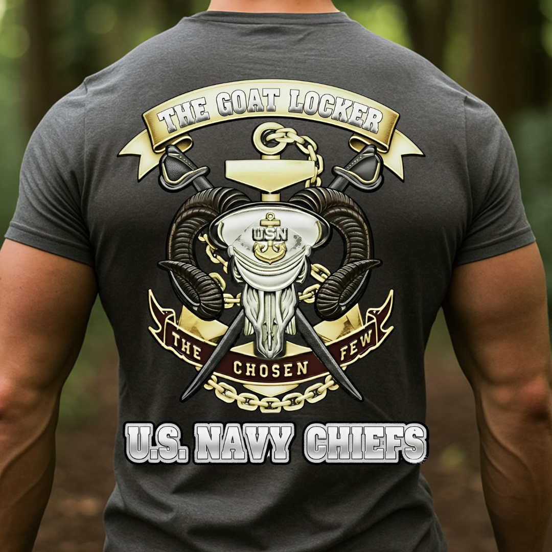 The Goat Locker U.S. Navy Chiefs Shirt, The Chosen Few, Gift for Veterans Day