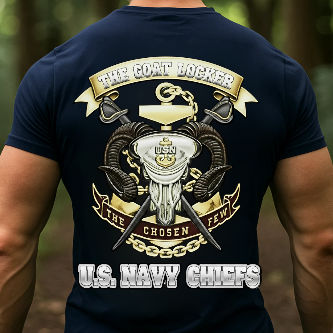 The Goat Locker U.S. Navy Chiefs Shirt, The Chosen Few, Gift for Veterans Day