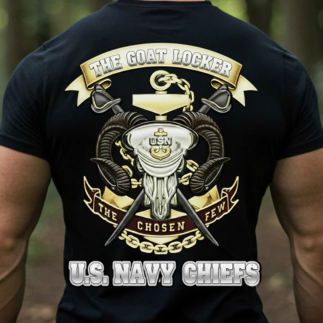 The Goat Locker U.S. Navy Chiefs Shirt, The Chosen Few, Gift for Veterans Day