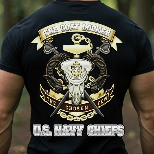 The Goat Locker U.S. Navy Chiefs Shirt, The Chosen Few, Gift for Veterans Day