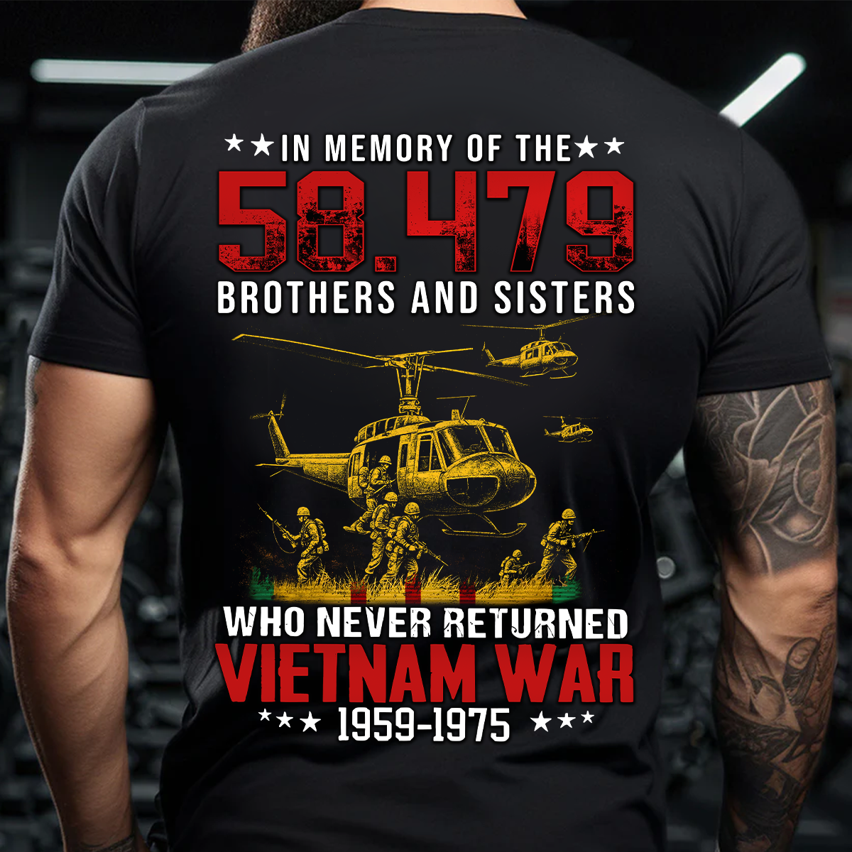 Vietnam War Veteran Shirt – Honor the 58,479 Brothers and Sisters Who Never Returned
