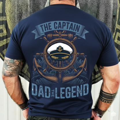 Veteran Dad The Legend T-Shirt – The Captain Nautical Tee