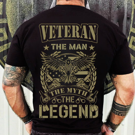 Proud Veteran Shirt – The Man The Myth The Legend – American Warrior Style