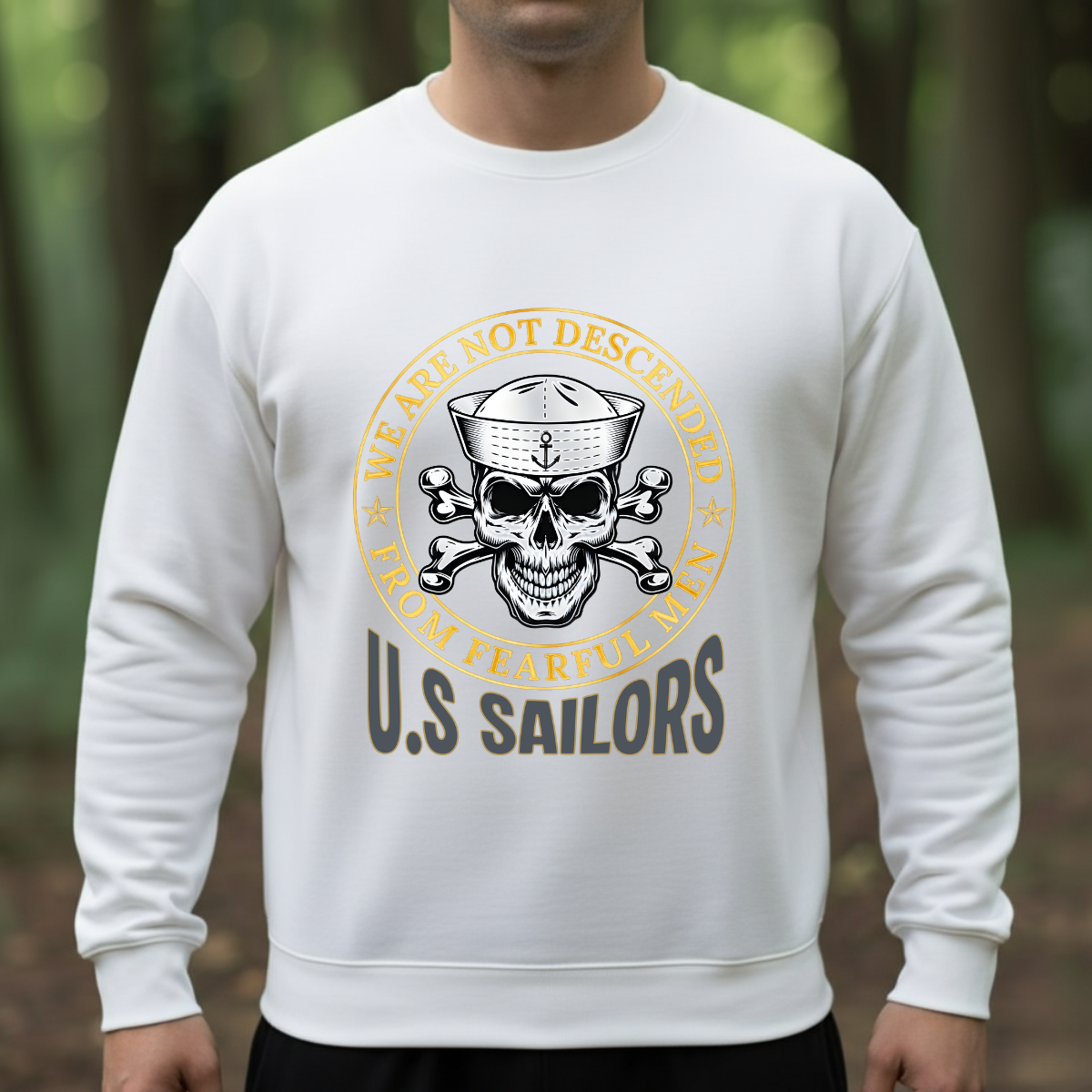 Sailor Veteran Shirt – We Are Not Descended From Fearful Men – Sailor Pride Tee