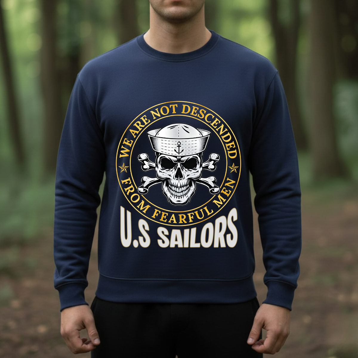 Sailor Veteran Shirt – We Are Not Descended From Fearful Men – Sailor Pride Tee