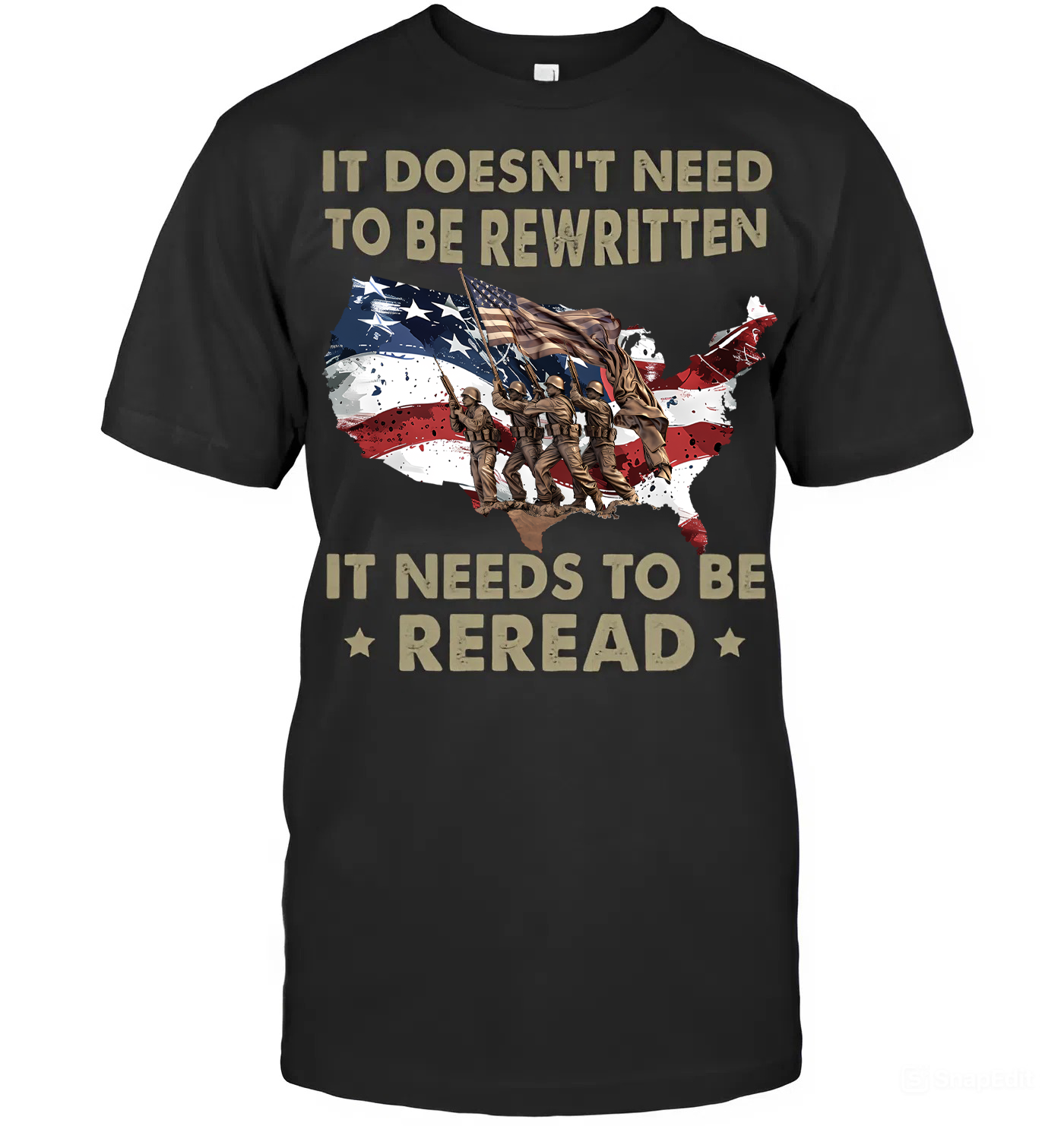 Strength and Resolve US Flag T-Shirt for Those Who Honor History, T-shirt for men and women, T-shirt Veteran as Gift