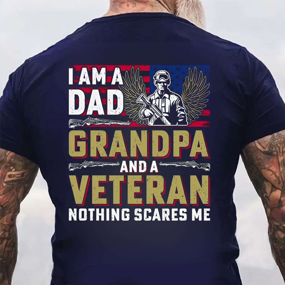 Army Veteran Shirt- Dad Grandpa Veteran Shirt -Military Family Gift- Gift For Dad