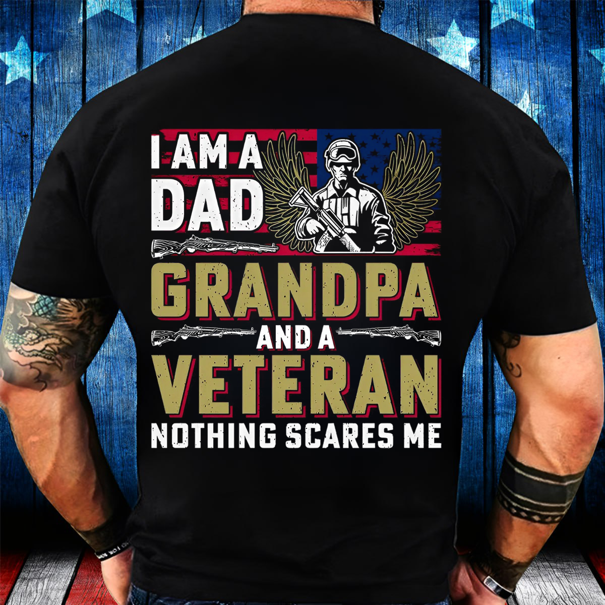 Army Veteran Shirt- Dad Grandpa Veteran Shirt -Military Family Gift- Gift For Dad