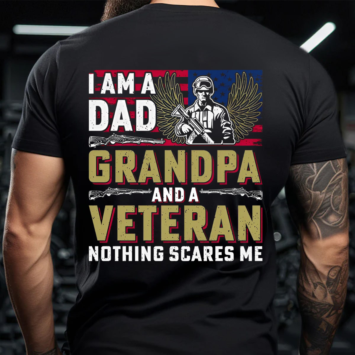 Army Veteran Shirt- Dad Grandpa Veteran Shirt -Military Family Gift- Gift For Dad