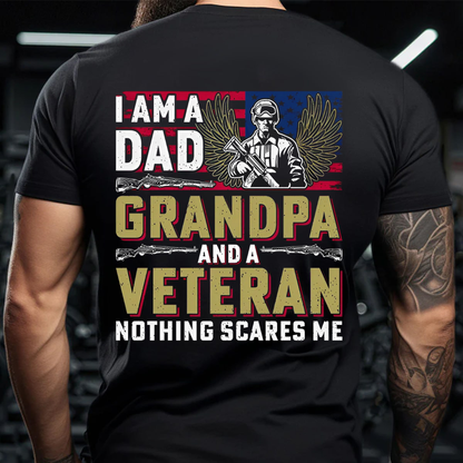 Army Veteran Shirt- Dad Grandpa Veteran Shirt -Military Family Gift- Gift For Dad