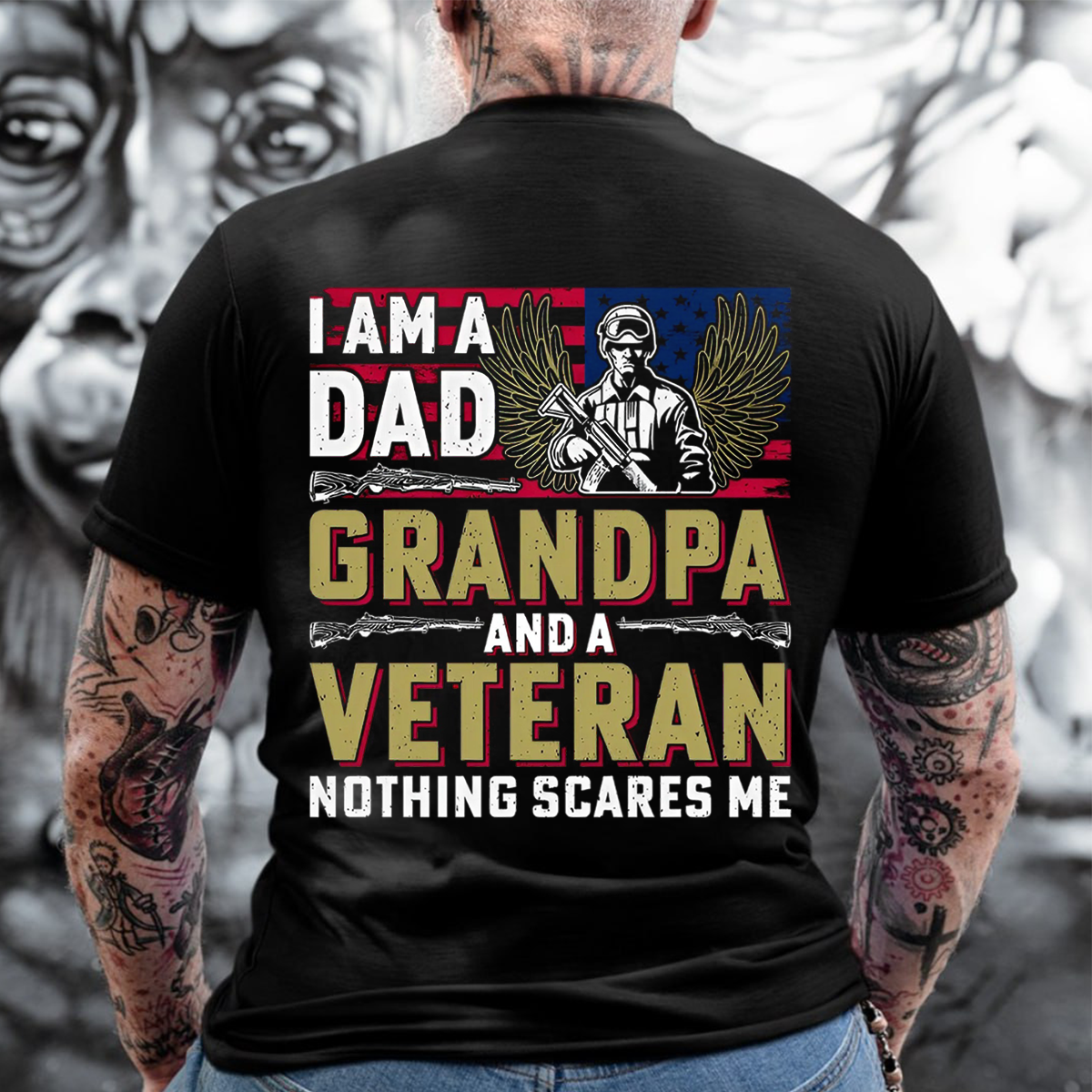 Army Veteran Shirt- Dad Grandpa Veteran Shirt -Military Family Gift- Gift For Dad