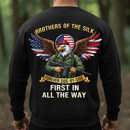 Airborne Brothers of the Silk Shirt – Forever Side by Side Military Pride Tee