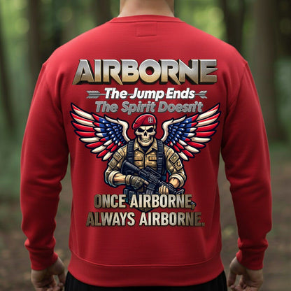 Airborne Veteran T-Shirt – Once Airborne Always Airborne – Military Paratrooper Pride Tee