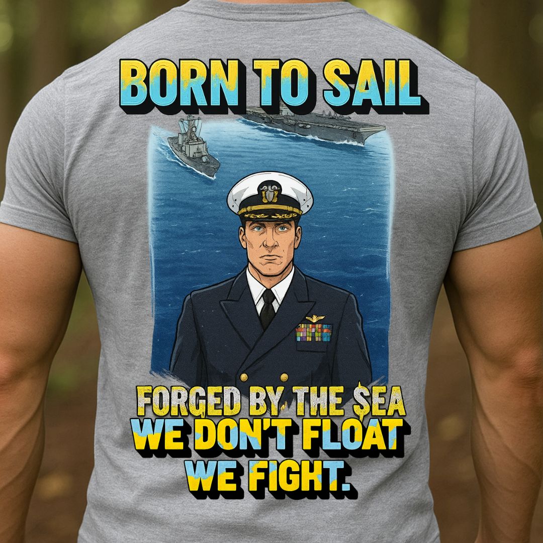 Proud U.S. Navy Veteran Shirt – Born to Sail, Forged by the Sea
