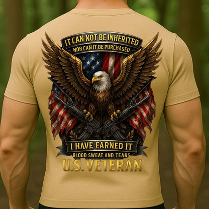 US Veteran Eagle T-Shirt | American Flag Military Pride Shirt for Veterans
