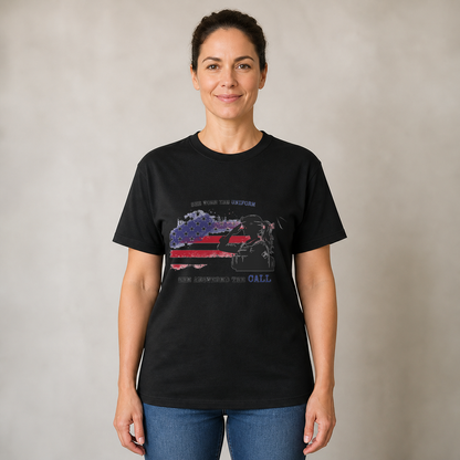 'She Wore the Uniform - She Answered the Call' Veteran T-shirt, Female Veteran, Ideal Gift for Women Veteran