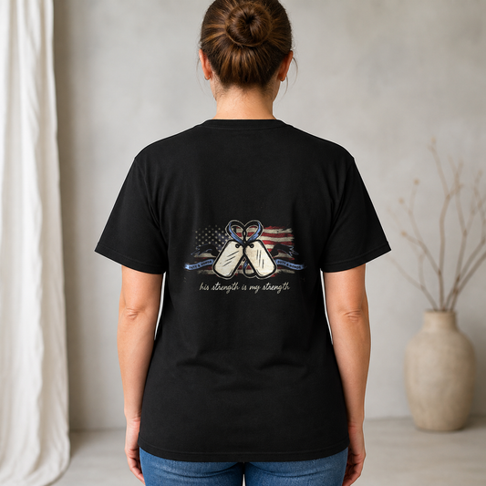 "Proud Army Wife" T-Shirt – Military Family Pride Gift for Wife Mom Husband