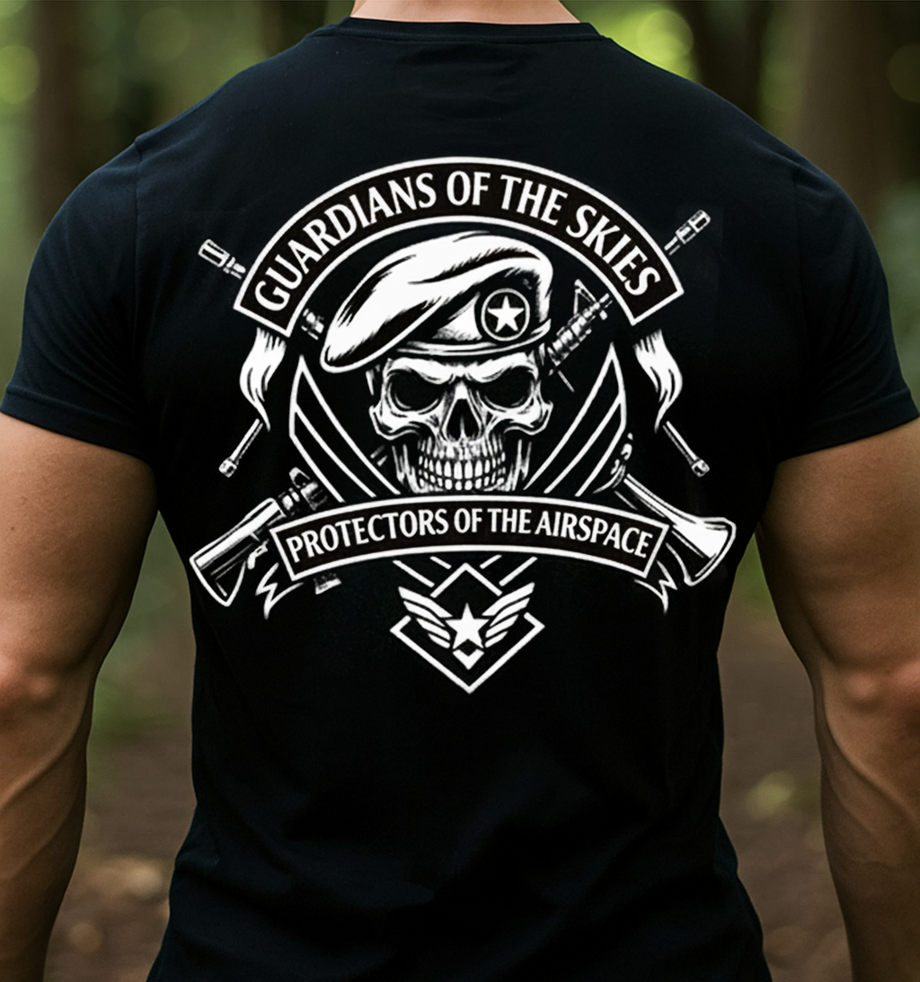 Military-Inspired "Guardians of the Skies" T-Shirt - Perfect Gift for Hero Dads & Grandpas