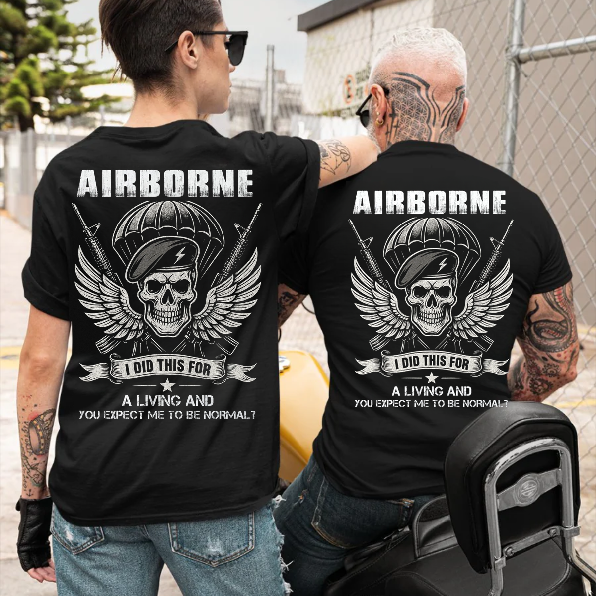 I Did This For a Living- Airborne Paratrooper Shirt, Military Veteran Shirt, Perfect Gift for Veterans Day