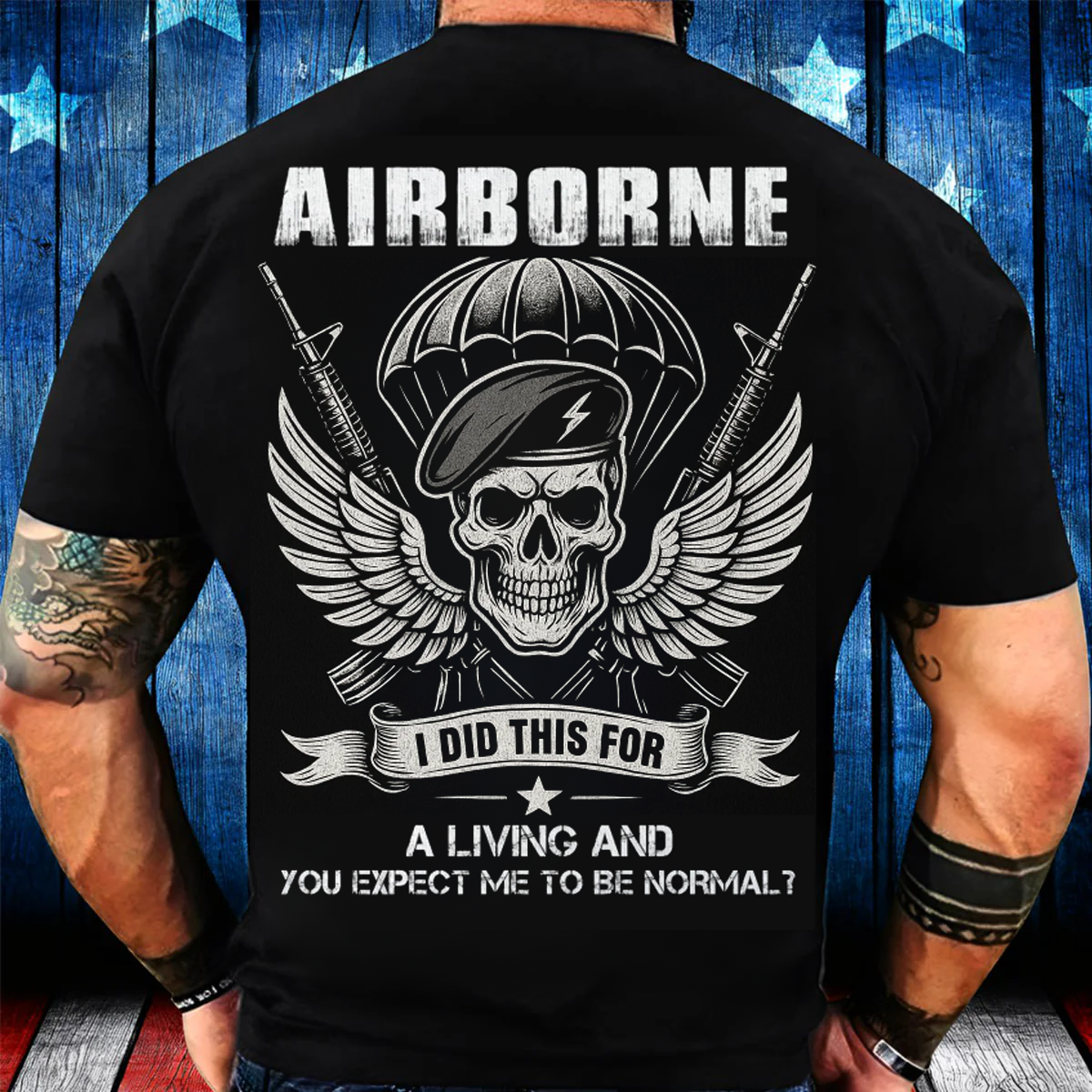 I Did This For a Living- Airborne Paratrooper Shirt, Military Veteran Shirt, Perfect Gift for Veterans Day