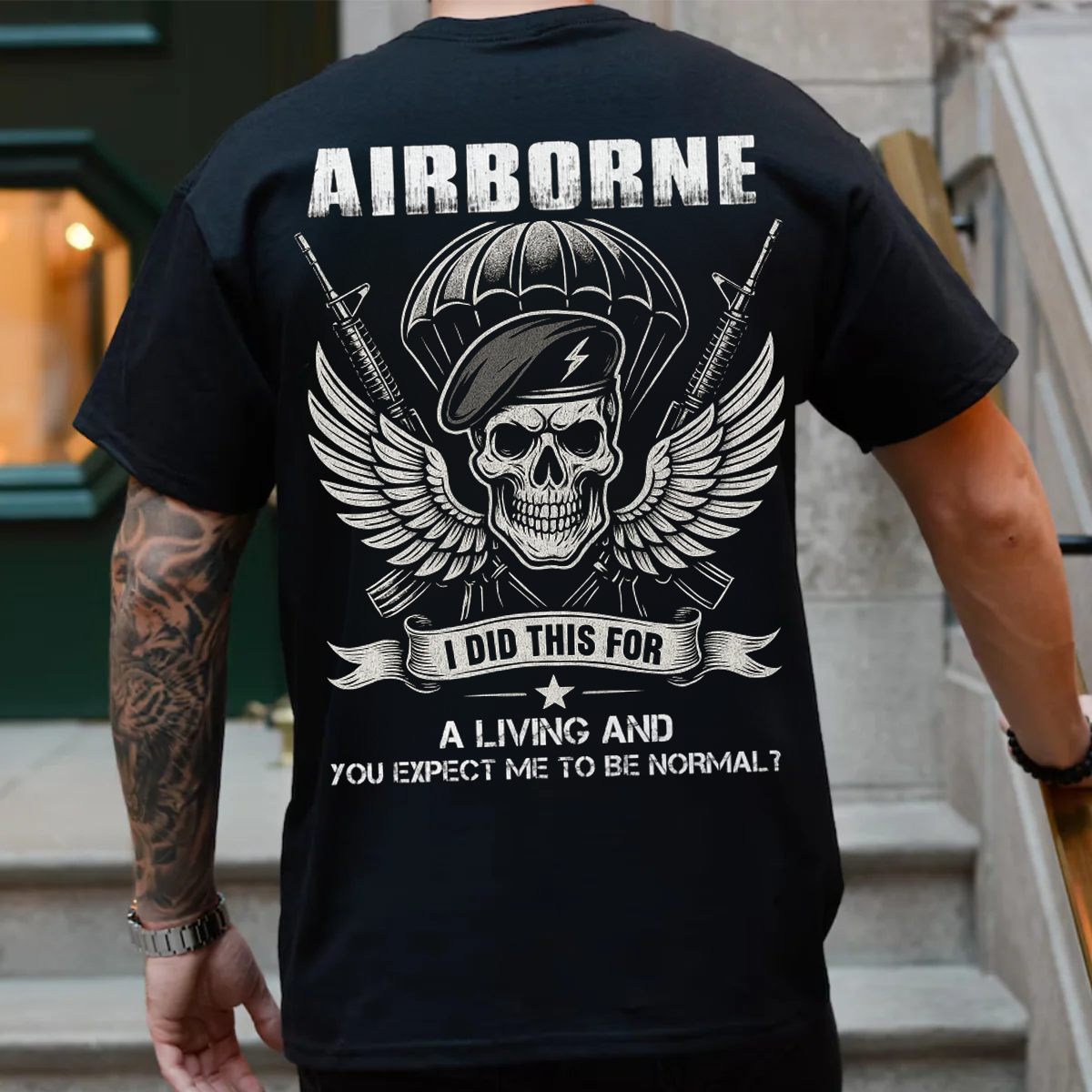 I Did This For a Living- Airborne Paratrooper Shirt, Military Veteran Shirt, Perfect Gift for Veterans Day