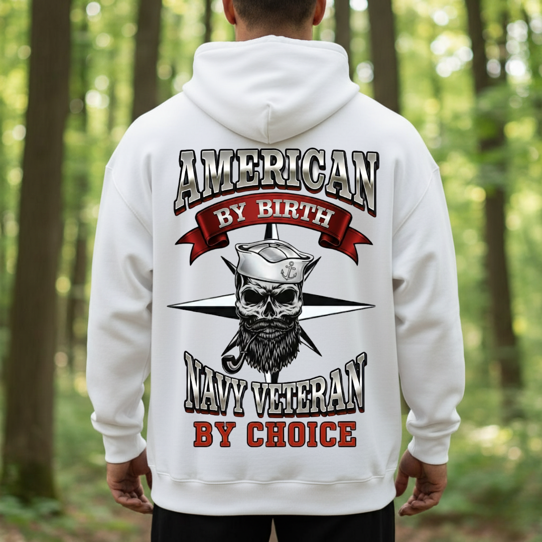 American by Birth Navy Veteran by Choice Shirt – US Navy Pride, Gift for Veterans Day