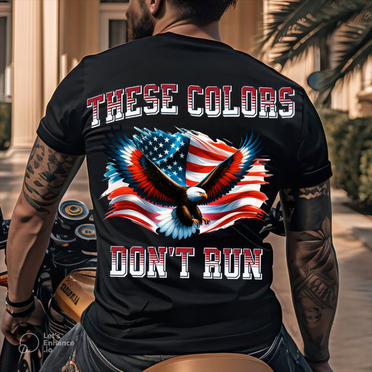 U.S Veteran Shirt - These Colours Don't Run - Proud Veteran Shirt